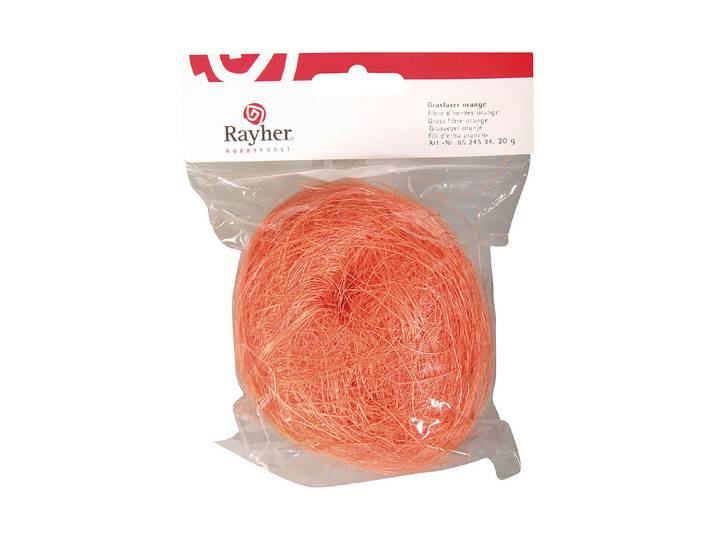 Rayher Grasfaser Orange 20 g