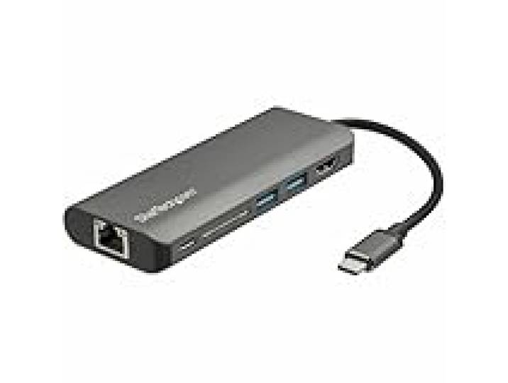 StarTech Dock voyage USB-C 6-en-1, HDMI 4K, 60W PD 3.0, 3x USB-A, SD, GbE