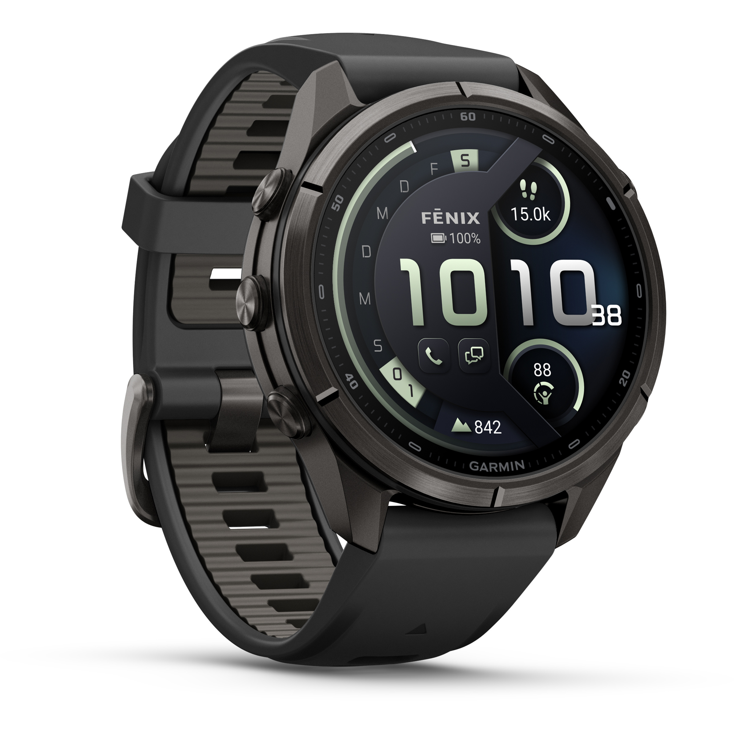Garmin Fenix 9 Pro inReach DLC Titan GPS-Uhr GPS Uhren schwarz Größe 43mm Laufen | Trailrunning | Training & Fitness