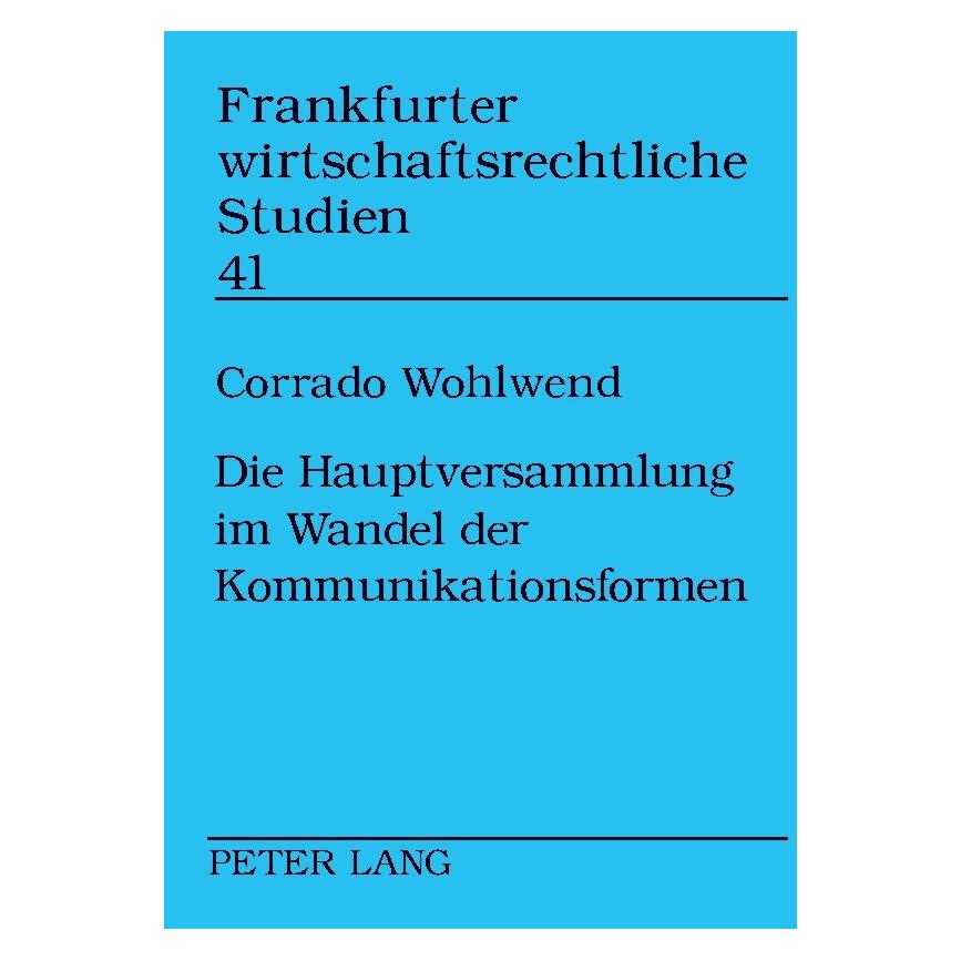 Umbreit Wohlwend:Die Hauptversammlung im Wandel (Deutsch, Softcover, Corrado Wohlwend) (64888199)