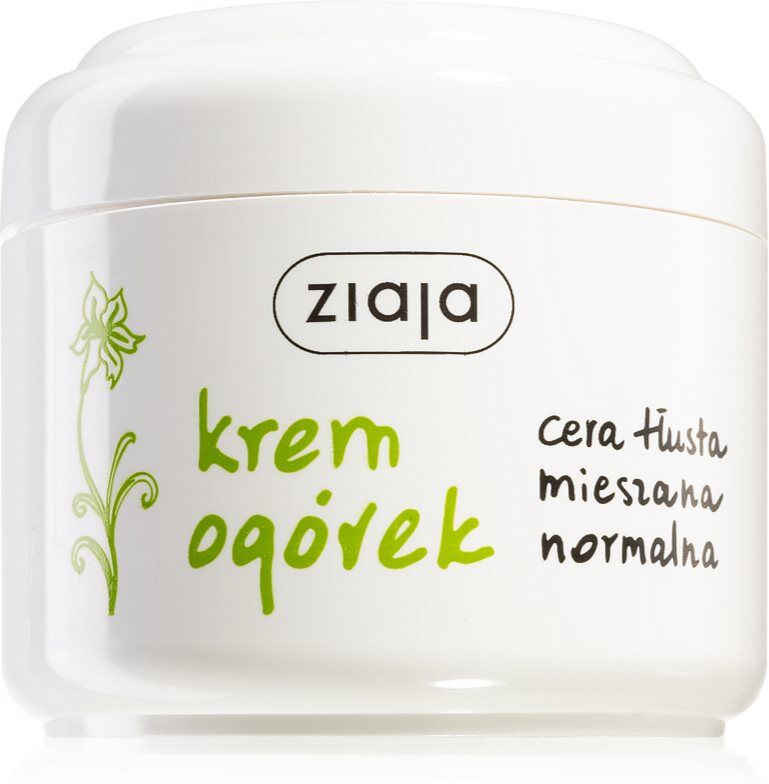 Ziaja Cucumber Fugtgivende og lindrende creme Med A- og E-vitamin 100 ml