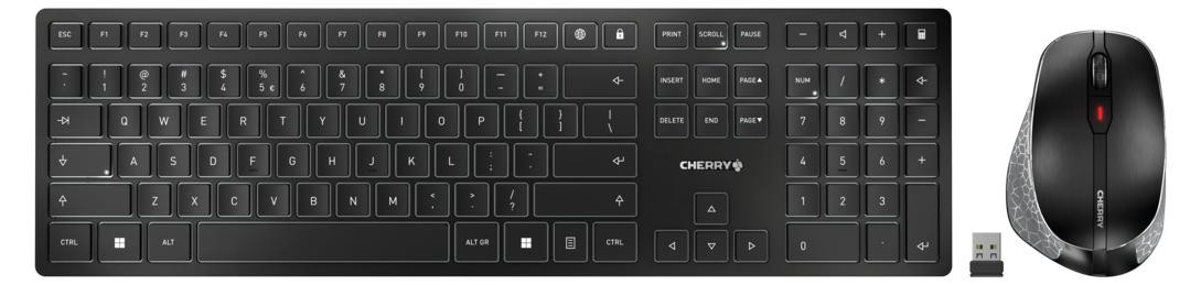 Cherry DW 9500 SLIM draadloze toetsenbord- en muisset