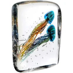 Casablanca by Gilde, Deko Figuren + Skulpturen, Glasskulptur Qualle Medusa Glas