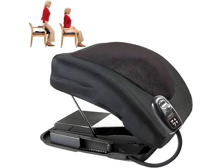 UORDBY Elektrisches Aufstehkissen für Stühle, tragbarer Sitzlifter, Sofa-Stützkissen mit Aufstehhilfe, mit integriertem Memory-Schaum-Kissen und EIN-Knopf-Hebefunktion – Tragkraft bis zu 136 kg
