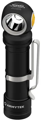ArmyTek Wizard C2 Pro Max LR Warm F06702W LED Taschenlampe mit Gürtelclip, mit Holster akkubetrieben 3870lm 151g