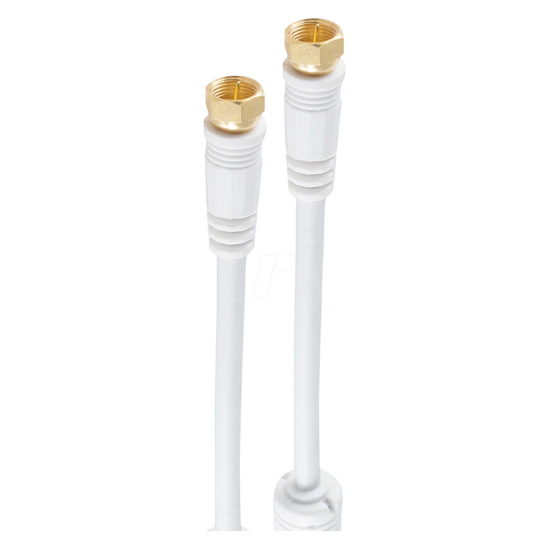 Shiverpeaks BS80308 Koaxialkabel 10 m F Weiss (110 dB) (BS80308)