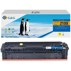 G&G, Toner, Toner kompatibel mit HP 219X gelb