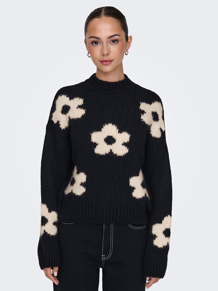 JDY Pullover in Schwarz - M