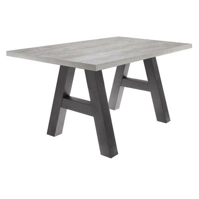 Esstisch MÄUSBACHER "Mister", grau (tischplatte: beton, optik), B:140cm H:75cm T:90cm, Tische, Esstisch, Gestell in A-Form