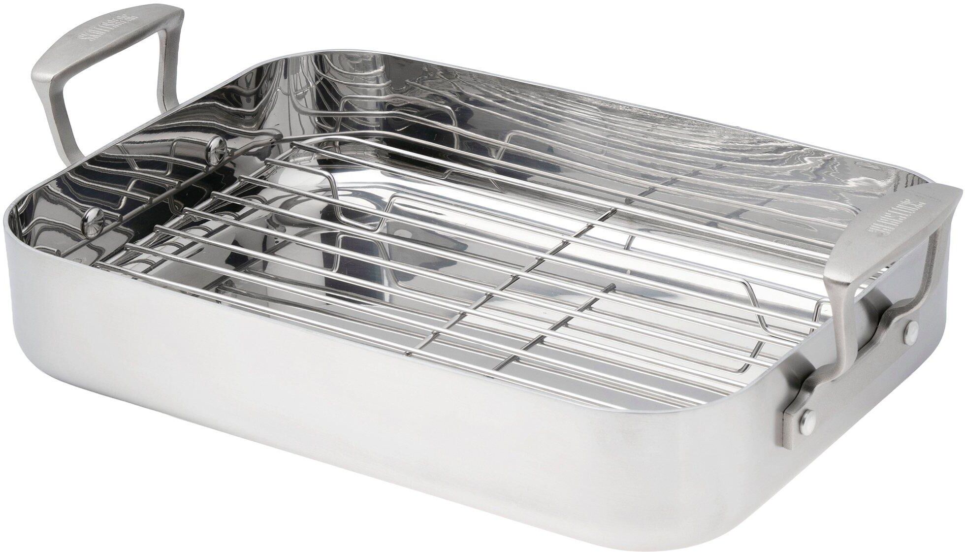 Skottsberg Stainless Steel 7262312 teglia con griglia, 35 x 25 cm