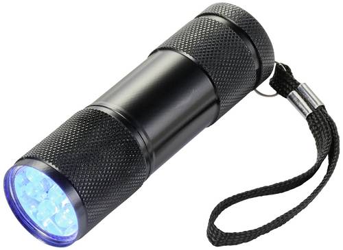 SP-FL9UVA-01F UV-LED Handlampe mit Handschlaufe batteriebetrieben 36g