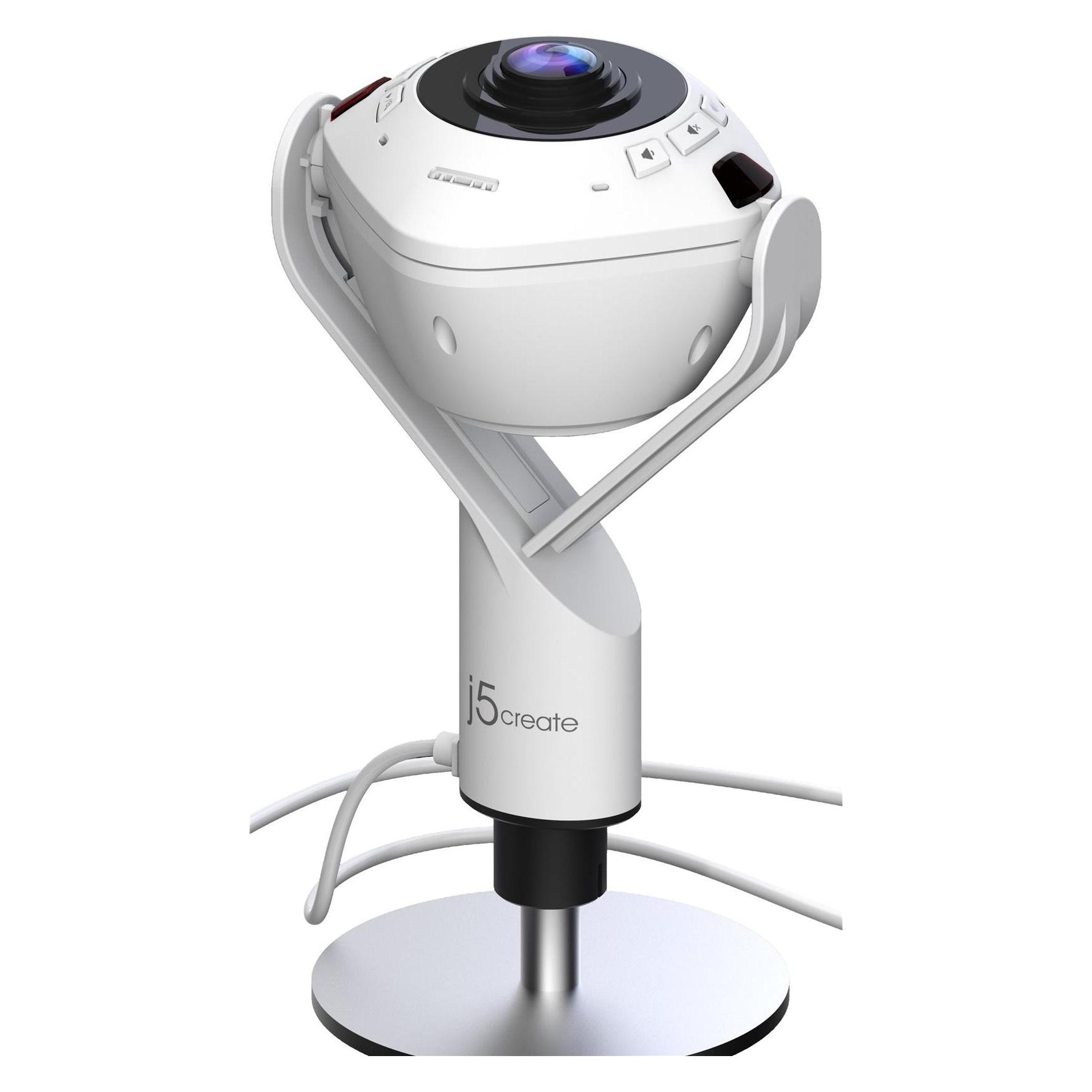 j5Create JVU368-N 360°-AI-gesteuerte-Webcam mit Freisprecheinrichtung (JVU368-N)