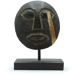 Timor Tribal Decorative Mask - Black 27x20cm