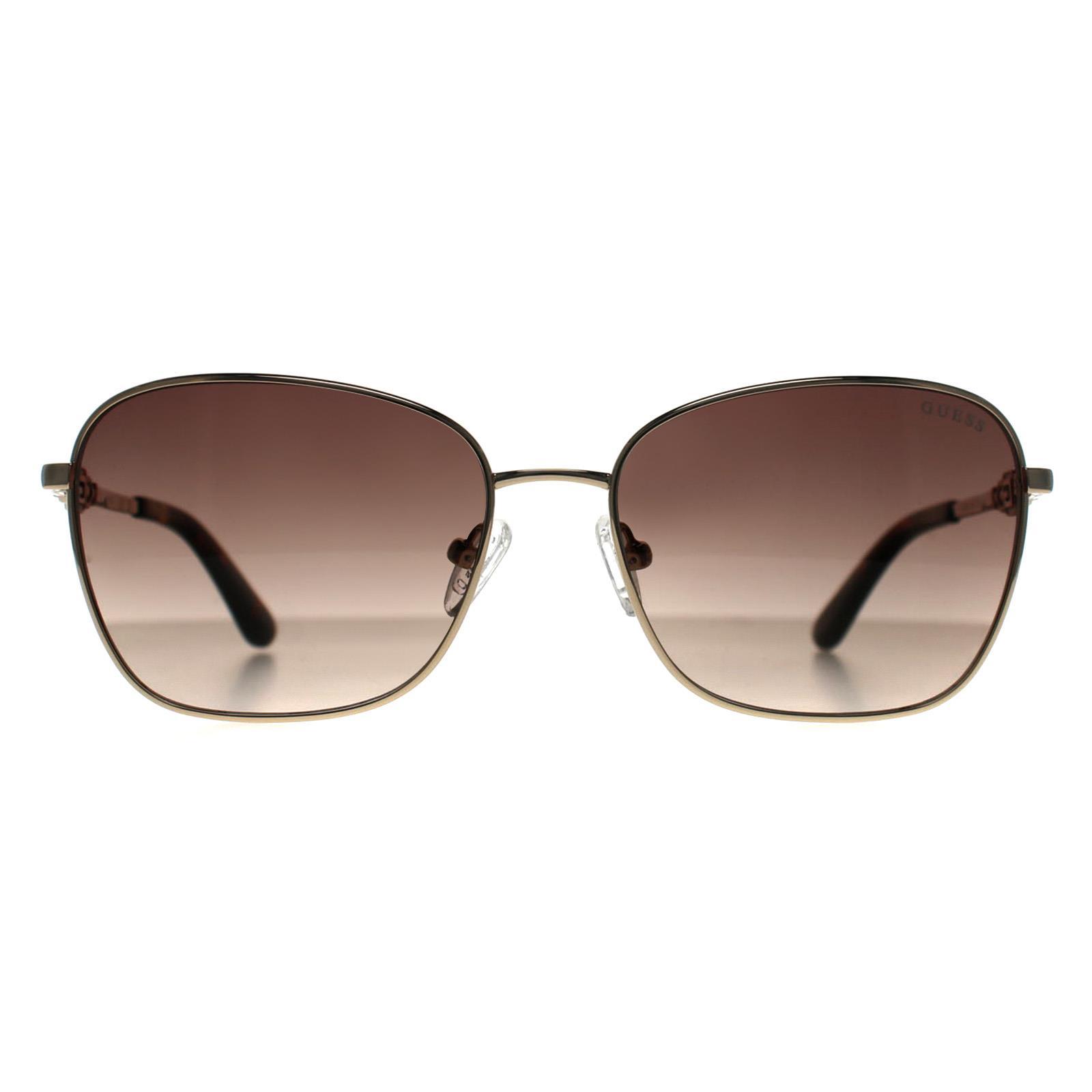 Guess Vlinder Dames Goud Bruin Kleurverloop GU7884