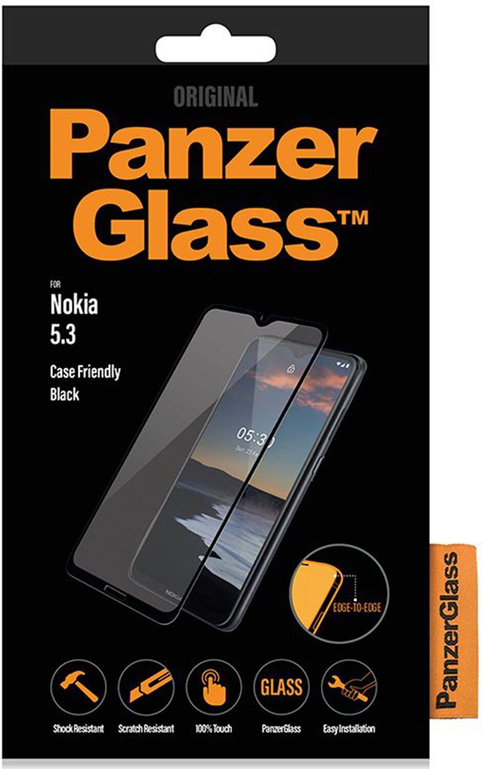 Protecteur d’écran Nokia   PanzerGlass™   Nokia 5.3   Clear Glass - Refurbished