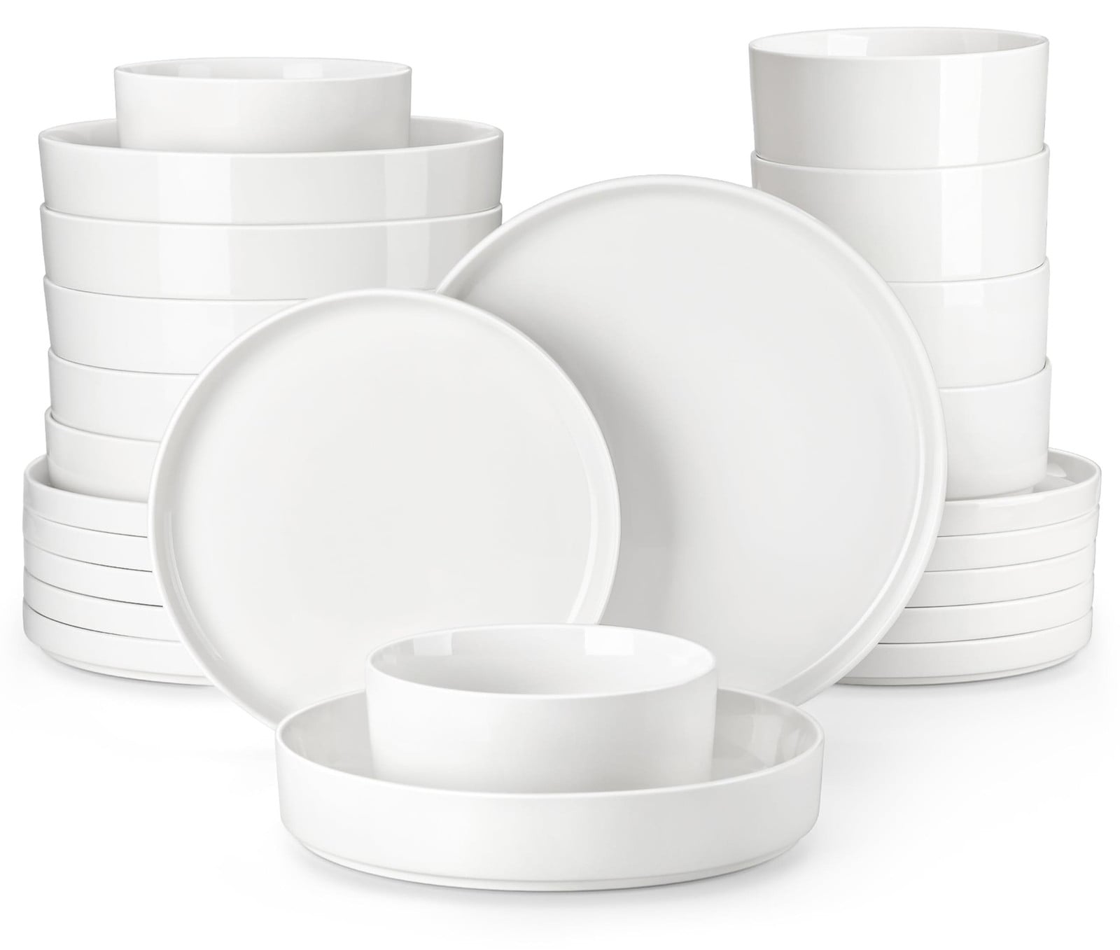 Dripio 24-delig wit porseleinen servies voor 6 personen