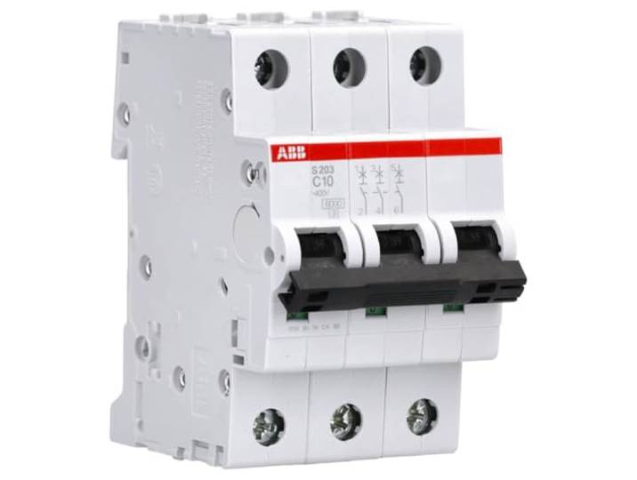 ABB 2CDS253001R0104 ABB MAGNETO 3P 10A CURVA C 6/10KA S203-C10