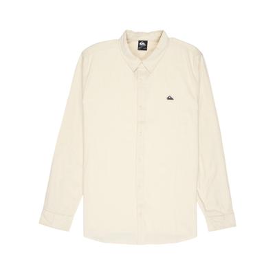 Langarmhemd QUIKSILVER "Mw Premium Stretch", Herren, Gr. XS, bone weiß, Obermaterial: 98% Baumwolle, 2% Elasthan., Hemden