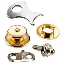 Loxx Security Lock Acoustic, gold, Gitarre Zubehör, Gold