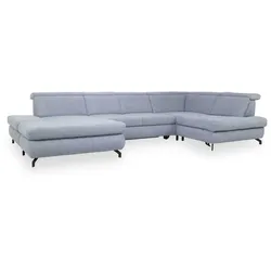 Polsterecke SYSTEMPOLSTER MAURICE (U-F 200x220 cm) - blau - U-F 200x220 cm