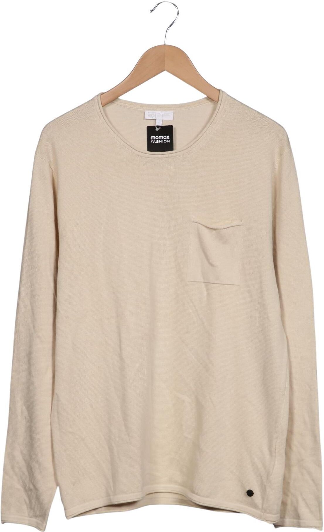 Better Rich Herren Pullover, Beige, Gr. M, Baumwolle - Second Hand