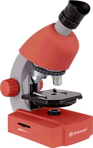 Bresser Optik 8851300E8G000 rot Kinder-Mikroskop Monokular 640 x Durchlicht