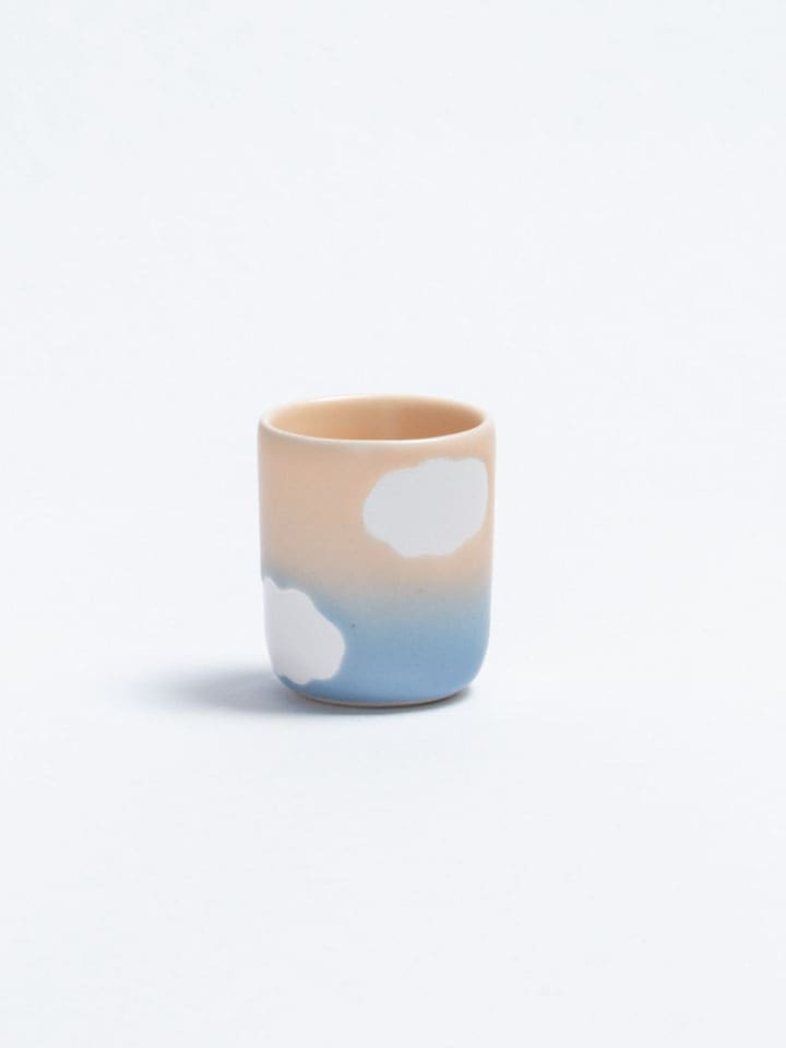 Egg Back Home Espressobecher ''Cloud Peach'' in Orange/ Blau - 70 ml - onesize