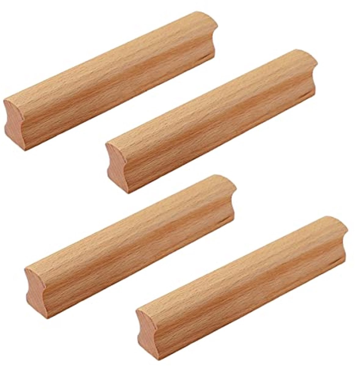 Houten Kastgrepen set van 4 - Meubelgrepen voor Keuken, Badkamer en Slaapkamer