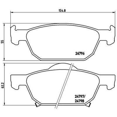 BREMBO Bremsensatz, Scheibenbremse Bremsensatz-Vorn und Hinten SG00000EWJ Hinterachse innenbelüftet 296mm 25mm für PROTON ACURA (GAC) HONDA (GAC