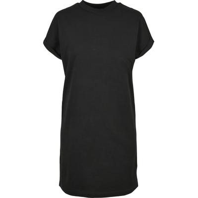 Shirtkleid URBAN CLASSICS "Urban Classics Damen", Damen, Gr. 4XL, US-Größen, schwarz, 100% Baumwolle, unifarben, loose fit, Rundhals, Kleider Shirtkleid