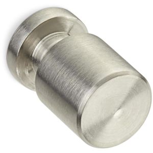 SO-TECH Möbelgriffe EK05, silber, aus Edelstahl, 15 mm (Ø), Knopfgriff, 1 Stück