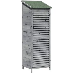 vidaXL, Gartenhaus + Gartenschrank, Aufbewahrungsschrank