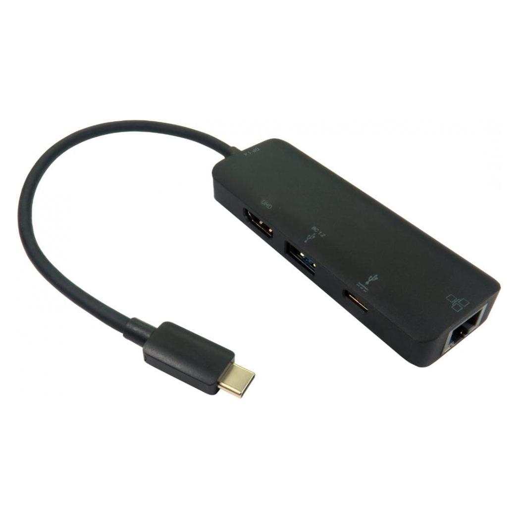 Cables Direct CDL 15cm Leaded USB Type-C - MULTI (USB3C-HDMI-COMBO4K)