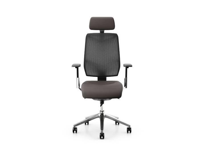 Executive chair Giroflex 68-3519 with 3D armrests, Brown/Chrome-plated, New, Ergonomic chair - ideal for flexible working