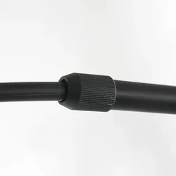 anne light & home Bogen-Wandleuchte SPARKLED LIGHT, 1-flammig, E27, IP20, schwarz, Schirm bambus hell STE-4408ZW
