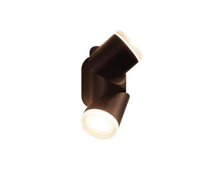 Nettlife Aussenwandleuchte 8/7/18cm, Schwarz, Metall, LED integrated, 8x18x7 cm, Lampen & Leuchten, Außenbeleuchtung, Außenwandleuchten