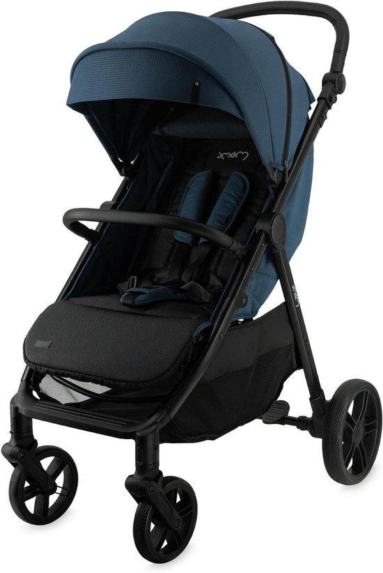 MoMi Kinderbuggy Reisbuggy Blauw - Compact inklapbaar tot 22 kg