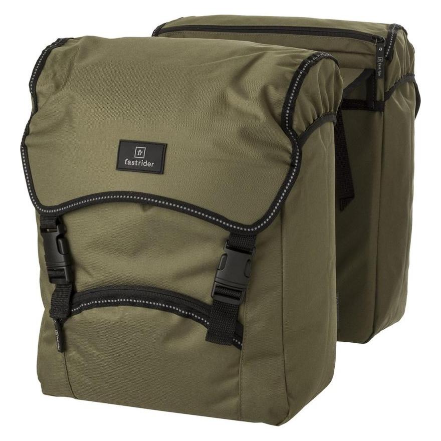 Fastrider Unibag Verkehr Doppelfahrradbeutel Grundlagen - Grün - 28l (28 l, Rahmentasche) (20203501-011)
