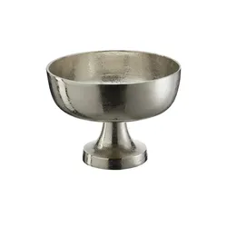 HOME STORY Deko Schale   ¦ silber ¦ Aluminium ¦ Maße (cm): H: 16  Ø: 24.0
