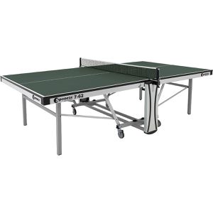 Sponeta Tischtennisplatte S 7-62, 25 mm Platte, Indoor, 274 x 152,5 x 76 cm, grün, rollbar & klappbar, ITTF Zulassung