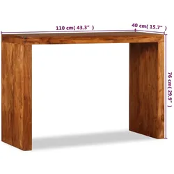 vidaXL, Konsolentisch, Halenina (40 x 40 x 76 cm)