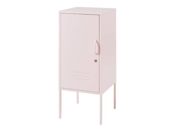 Helloshop26 Nachttisch, Nachttisch, Kommode, Aufbewahrungsschrank, 82 x 35 x 35 cm, Stahl, Rosa, 03_0011009