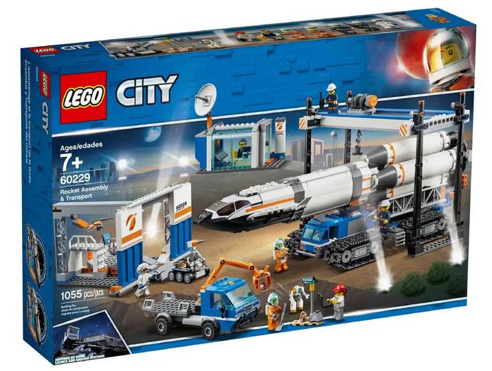 LEGO® Lego 60229 City Raketenmontage & Transport Konstruktionsspielsteine, (1055 St)