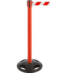 RS-GUIDESYSTEMS Personenleitsystem GLA 25, rot, aus Kunststoff, Gurt: 4m in rot/weiß, 2 Stück