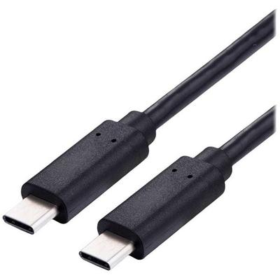 Value USB-Ladekabel USB 2.0 USB-C® Stecker 3.00 m Schwarz 11.99.8310