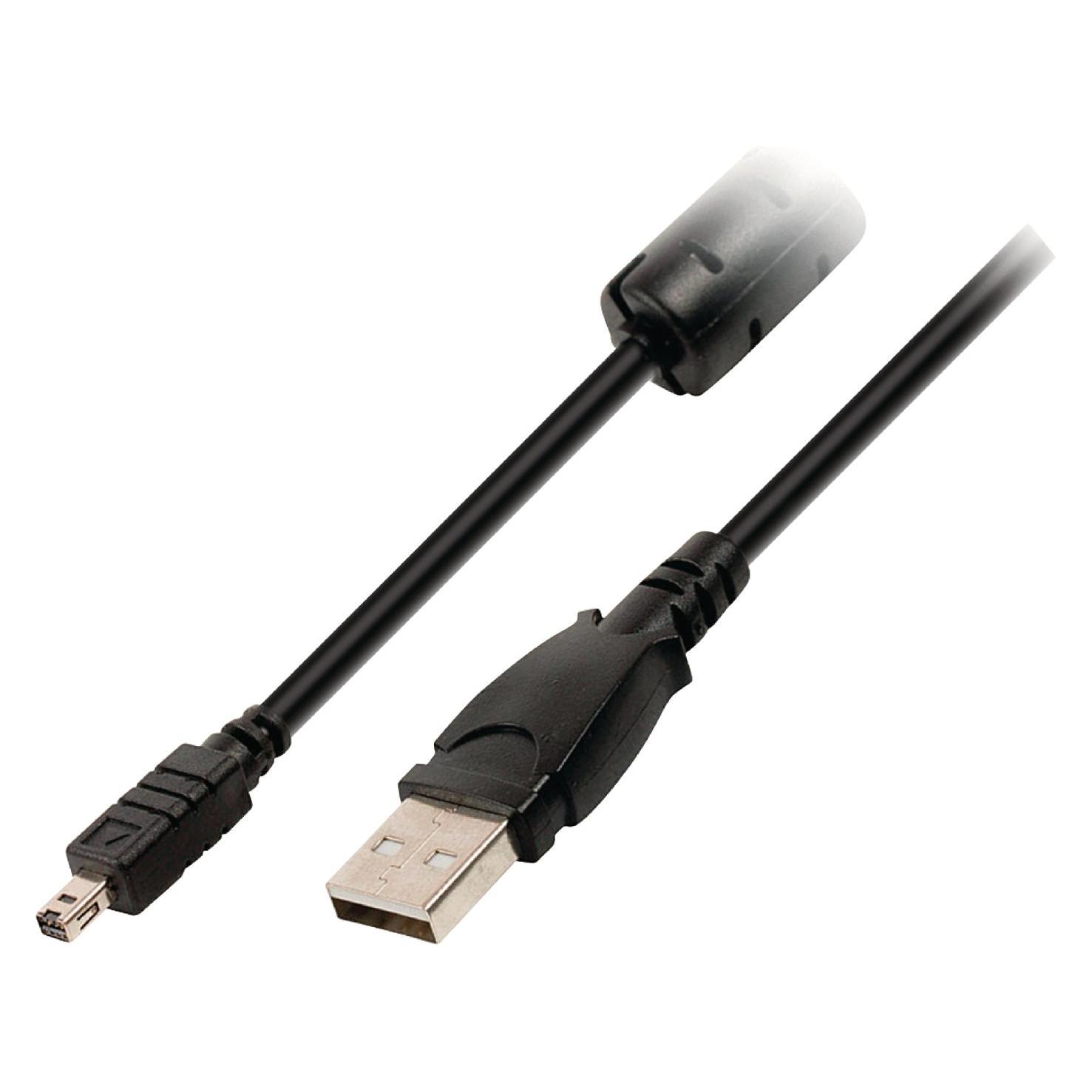Valueline VLCP60807B20 Kameradatenkabel schwarz (2 m, USB 2.0) (VLCP60807B20)
