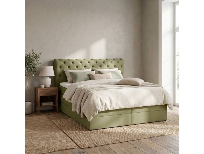 Boxspringbett 180/200 cm Grün