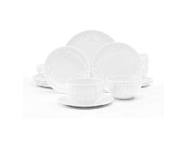 Seltmann Weiden Kombiservice Amina, Weiß Hochglanz, Keramik, 16-teilig, 980 ml, 7.968 cm, Made in Europe, Essen & Trinken, Geschirr, Geschirr-Sets, Kombiservice