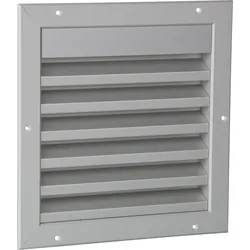 Wetterschutzgitter Alu Einbaumaß:245 x 245mm mit Fliegendraht und Einbaurahmen