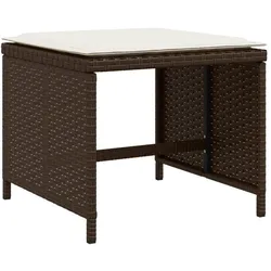 vidaXL, Gartentisch + Balkontisch, Olgones (Glas) (110 x 106 x 73 cm)